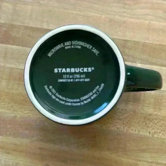 STARBUCKS 2021 Brushstroke Collectible Coffee Mug with Mermaid Logo 10 fl oz - Picture 4 of 4